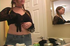Solo Dream Babes: Kissy Tries on a New Bra