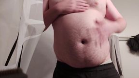 Straight Weird Guy Gets Rubbed Raw in Bathroom Solo
