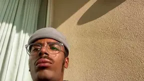 Balcony Solo Session: Steamy Strip Against Stunning Skyline – 18+