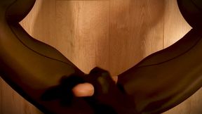 Thick Cum on My Black Silk Tights