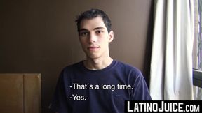 Skinny latino twink Kevin intensely fucked behind for some extra cash