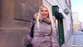 Public Pickups - Young Blonde Karol Lilien Gets Persuaded by Green Bills for a Shower Blowjob &amp; POV Handjob with Martin