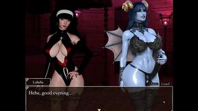 resonance [ futanari hentai game pornplay ] ep.4 nun futanari masturbating her hard cock