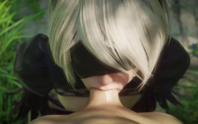 2b Big Ass Anal Cowgirl Fuck After Sloppy Blowjob - Nier Automata 3D Porn