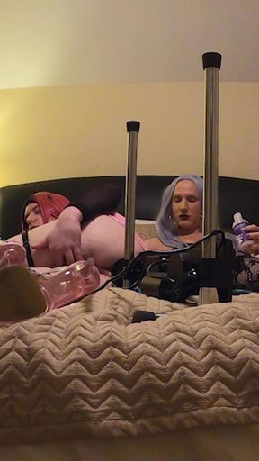 Crossdressers and the Fucking Machine - Compilation 8