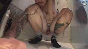 Big cock farting