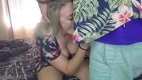 Blonde Bitch Gets Pussy Eaten and Filled with Cum