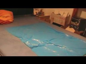 Nacked Humping Masturbation on a Plastik Foil
