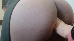 Blonde Big Ass Trans Girl Anal Fucked and Huge Creampie