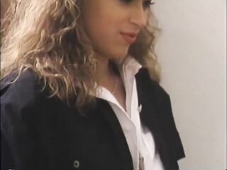 Lesbian babes hirsute cunt licking vibrator permeated