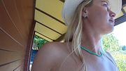 Nudism at a holiday resort