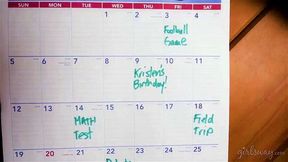 Kristen Scott interrupts a lesbian sex&excl;