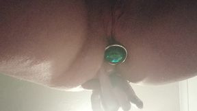 putting my butt plug in - face sitting perspective ;)