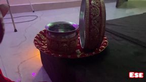 Alisha Bhabhi Surprised Her Husband on Karva Chauth