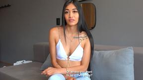 ”Latin MILF cutie makes her porn debut during this casting call”