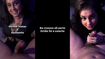 O Nerd ganhou uma MAMADA de presente da safada Venus