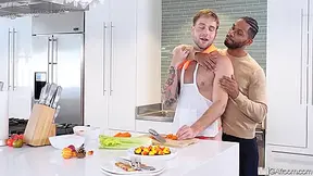 Big Dick Seduces Huge Bbc In The Kitchen With Trent Marx