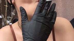 medical gloves smoke