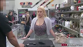 Big Booty Blonde Babe Gets Shagges In The Office By A Stranger