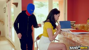 Latina GF Vicki Chase loves anal robber role-play with her BF