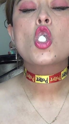 Swallowing Huge Almonds Nonstop!!!