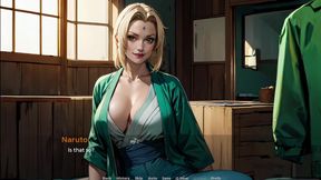 Naruto's Sweaty Encounter with Busty Tsunade: Creampie and Anal Adventure