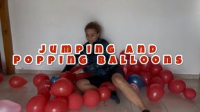 Jumping and popping balloons