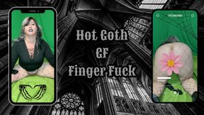 Hot Goth GF Finger Fuck Session