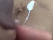 Young sexy man busting a load for roommates