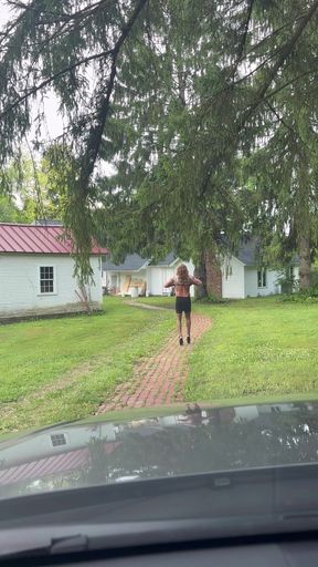 Walking and Posing Outdoors During the Day