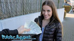 Winning Stranger Fucks Eveline Dellai in Public