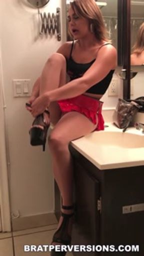 Dominant whores prepare for an encounter