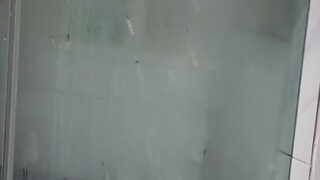 Ripped mature American gays get their asses fucked in steamy shower