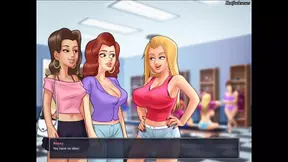 Summertime saga Bitch getting fucked inside locker