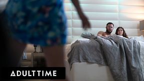 Cheating wife Casey Calvert's water breaks during intense PAWG fuck