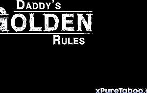 Psycho dad punishes his 18yo step dauther April Aniston