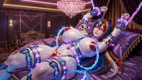 3D Hentai Cowgirl Doll Bound by Smart Chains - Electronic Massage & Ahegao Ecstasy 8K