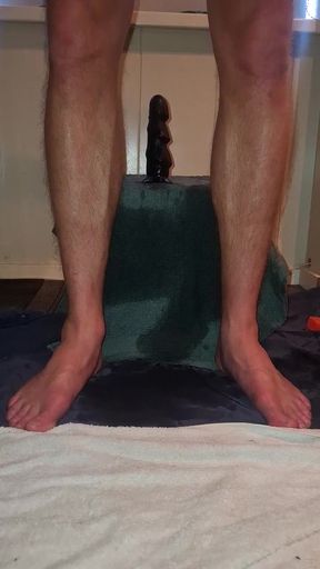 Hot Solo Male Riding His Toy Till Orgasm