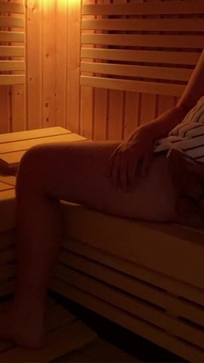 Jaw-dropping moment from &quot;Public Exhibitionist in sauna with cock ring and urethral stimulation, public dick flash&quot;