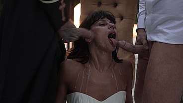 Last time with two big cocks before getting married