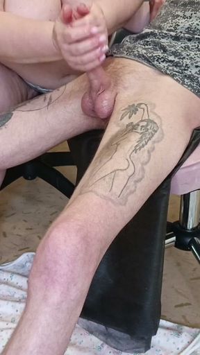 my wife watches as my stepmom jerks off my dick   Clip 1