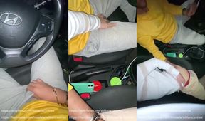 Uber driver fucks me bareback until he cums inside my ass in his car