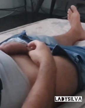 Ladysilva Showing off His Big Cock in a Handjob