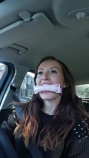 Sophia Takes You for a Ride in Her Car Whilst Shes Gagged