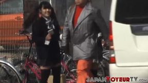 '18 Year Old Japanese Legs Caught In Explicit Public Filming'