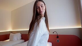 Slutty Cute Girl Seduced Stranger At The Resort, While Her Bf Was At Home 18 Min