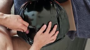 Shiny Latex Ass Humping and Leather Shorts Banged