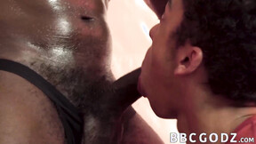 Beefy Devin Trez on jockstrap barebacks kinky Marcus Labronx