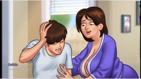 Summertime saga - gameplay - roleplay - Debbie shower and nipple slips