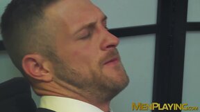 Sexy Darius Fredynand rides the thick dick of his hot boss Paul Wagner